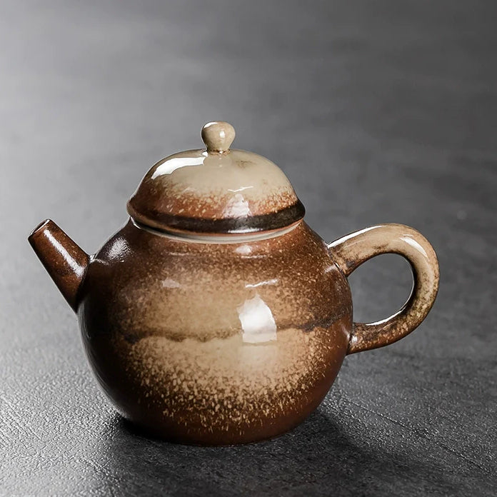 Ru~ tea~ can be~ coarse pottery~ home~ ancient ceramic tea~ brother~ tea set imitation firewood~ purple sand