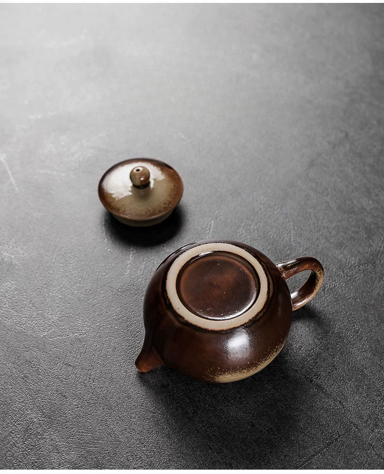 Ru~ tea~ can be~ coarse pottery~ home~ ancient ceramic tea~ brother~ tea set imitation firewood~ purple sand