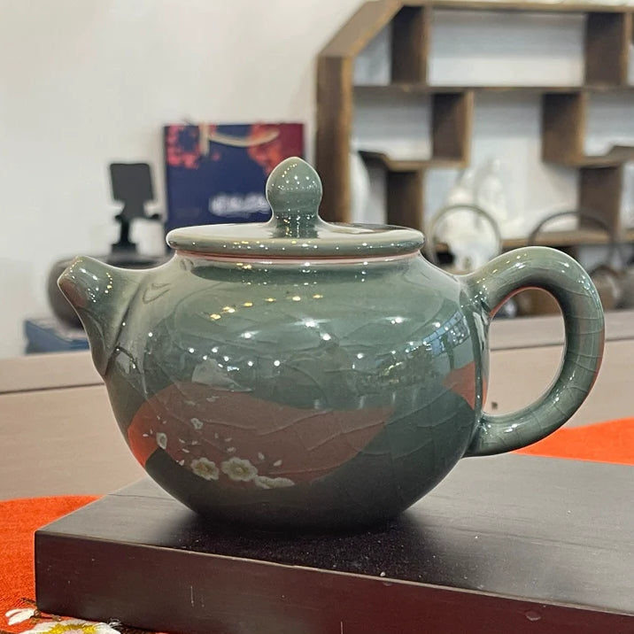 Ru~ tea~ can be~ coarse pottery~ home~ ancient ceramic tea~ brother~ tea set imitation firewood~ purple sand