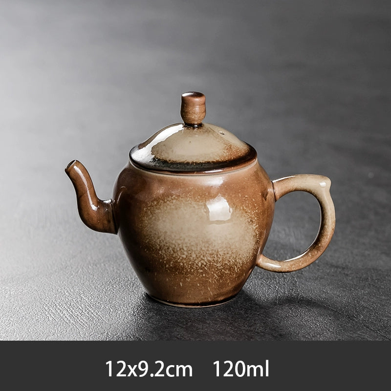 Ru~ tea~ can be~ coarse pottery~ home~ ancient ceramic tea~ brother~ tea set imitation firewood~ purple sand