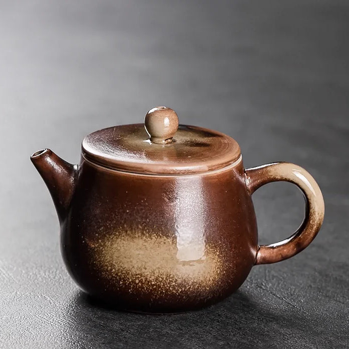 Ru~ tea~ can be~ coarse pottery~ home~ ancient ceramic tea~ brother~ tea set imitation firewood~ purple sand