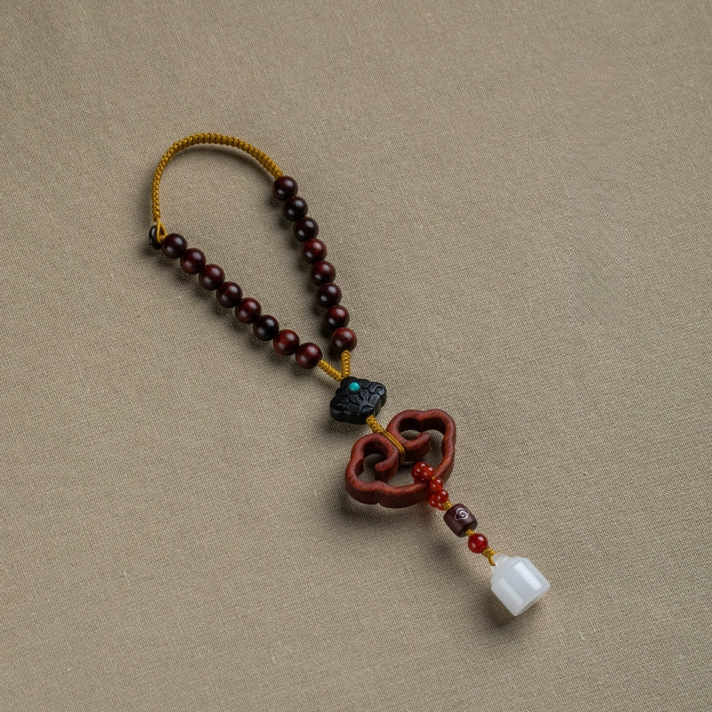 Room Heart Ruyi Auto Pendant Rosewood Ping An