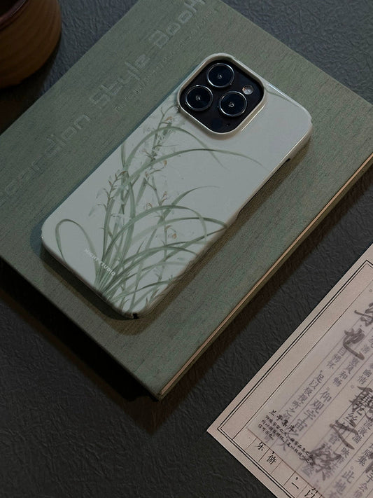 Night Studio Natural Grass Art Painting Protective Phone Case