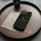 Night Studio Flower Branch Black Phone Case