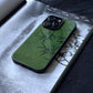 Night Studio Retro Green Bamboo Leaf Phone Case