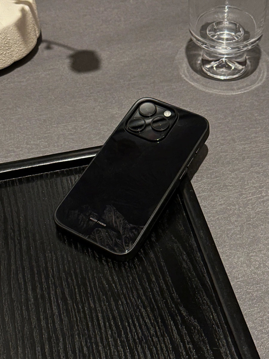 Night Studio Stone Textured Black Protective Phone Case