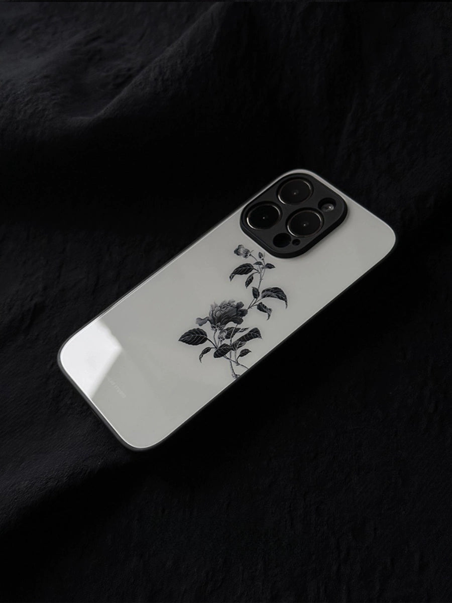 Night Studio Plain Branch Glass Phone Case