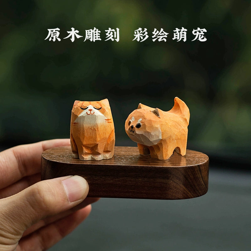 Wood carving, orange, Shiba Inu, Italian, public desktop, steam, central control, wood, furniture