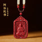 Cinnabar Natal Buddha Hanging Men's Manjushri Year of the Rabbit Natal Year Body Character