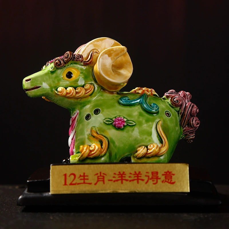 Ancient Hand Twelve Zodiac Mascot Little Clay Figure Clay Sculpture A piece of Chinese characteristics Read Products for foreigners