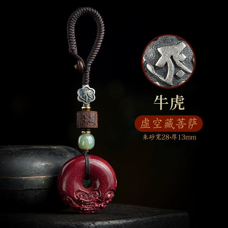 Obsidian safety buckle, steam buckle, key buckle, men's high-end New Year's high-end goods, feeling Pixiu, female