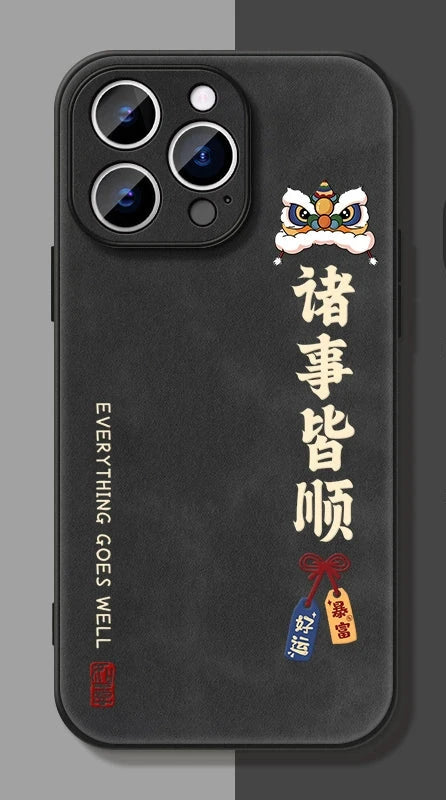 Chinese Dragon Leather Phone Case