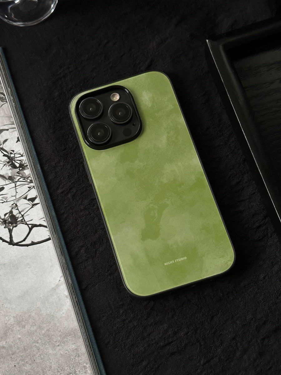 Night Studio Olive Green Pattern Protective Phone Case