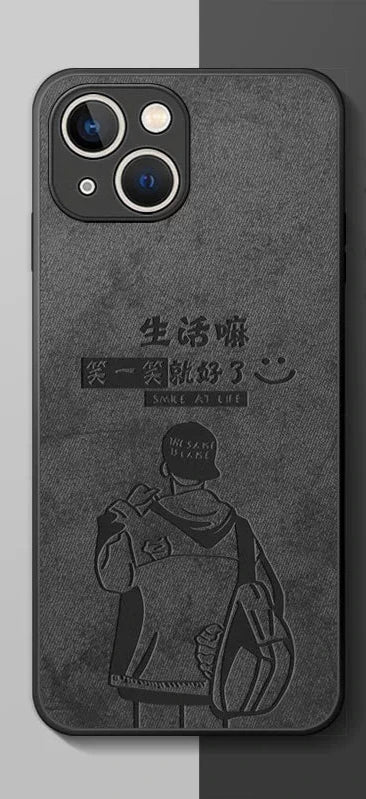 One Piece Luffy Black Phone Case