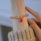 Tai Shi Hand Sweet Essence Small Peach Hanging Ring Bracelet for Girlfriend's Honey Birthday Gift