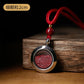 Cinnabar rough stone crystal sand gaga box natal year hanging female piece powder male grain with body talisman