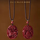 Genuine cinnabar natal year natural zodiac hanging female piece male piece safety buckle body symbol