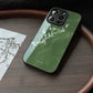 Night Studio Plum Blossom Vintage Green Phone Case