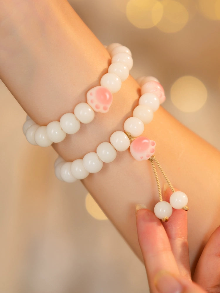 Pollen Claw Mi Bodhi Root Hand Female White Jade Bodhi Son Finger Soft Raw Handheld Bodhi Bracelet