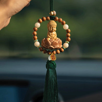 Automobile Hanging Mahogany Buddha Ping An High Men's High Sense