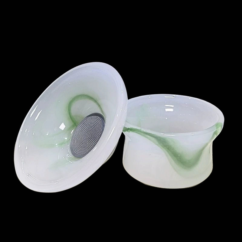 Jade + Jade Teacup Wine Cup Kung Fu Tea Set Self-Use + Raw High + Jade Master Cup ++ Tea Cup