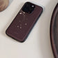 Night Studio Sandalwood Branch Leather Phone Case