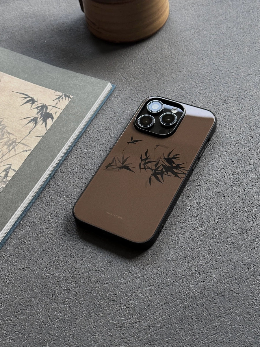 Night Studio Vintage Bamboo Brown Phone Case