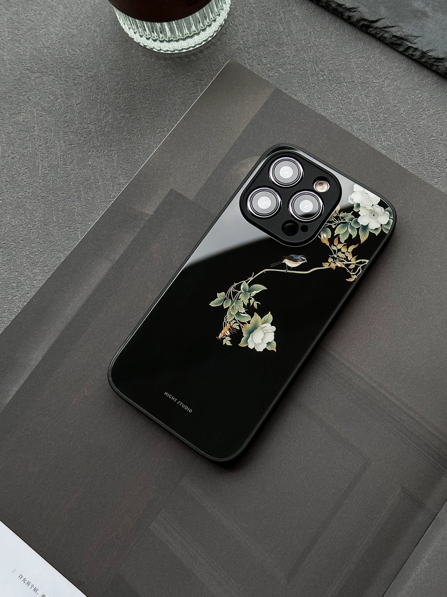 Night Studio Vintage Flower And Bird Phone Case