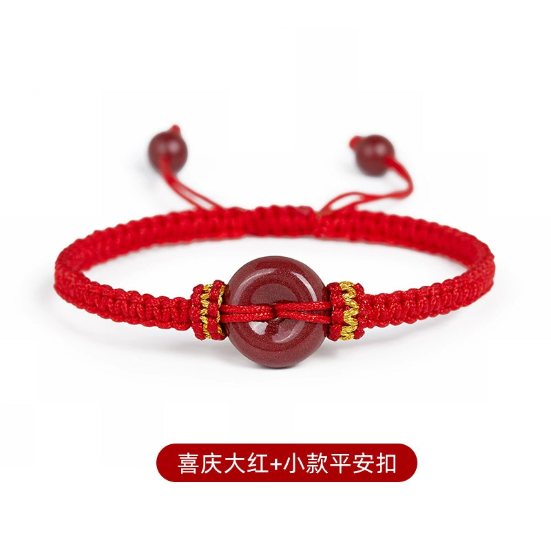 Sand hand Women's model, natal year Year cinnabar safety buckle Hand Hand cinnabar bracelet