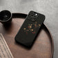 Night Studio Flower Branch Black Phone Case