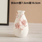 Hand-squeezed ceramic flower branch vase flower insert cover peony flower home furnishing room desktop flower utensils