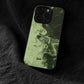 Art Retro Dark Green Thin Phone Case