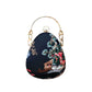 Chinese original ancient flower water drop gold bag + shoulder messenger bag