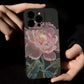 Retro Pink Peony Flower Personalized Mobile Phone Case