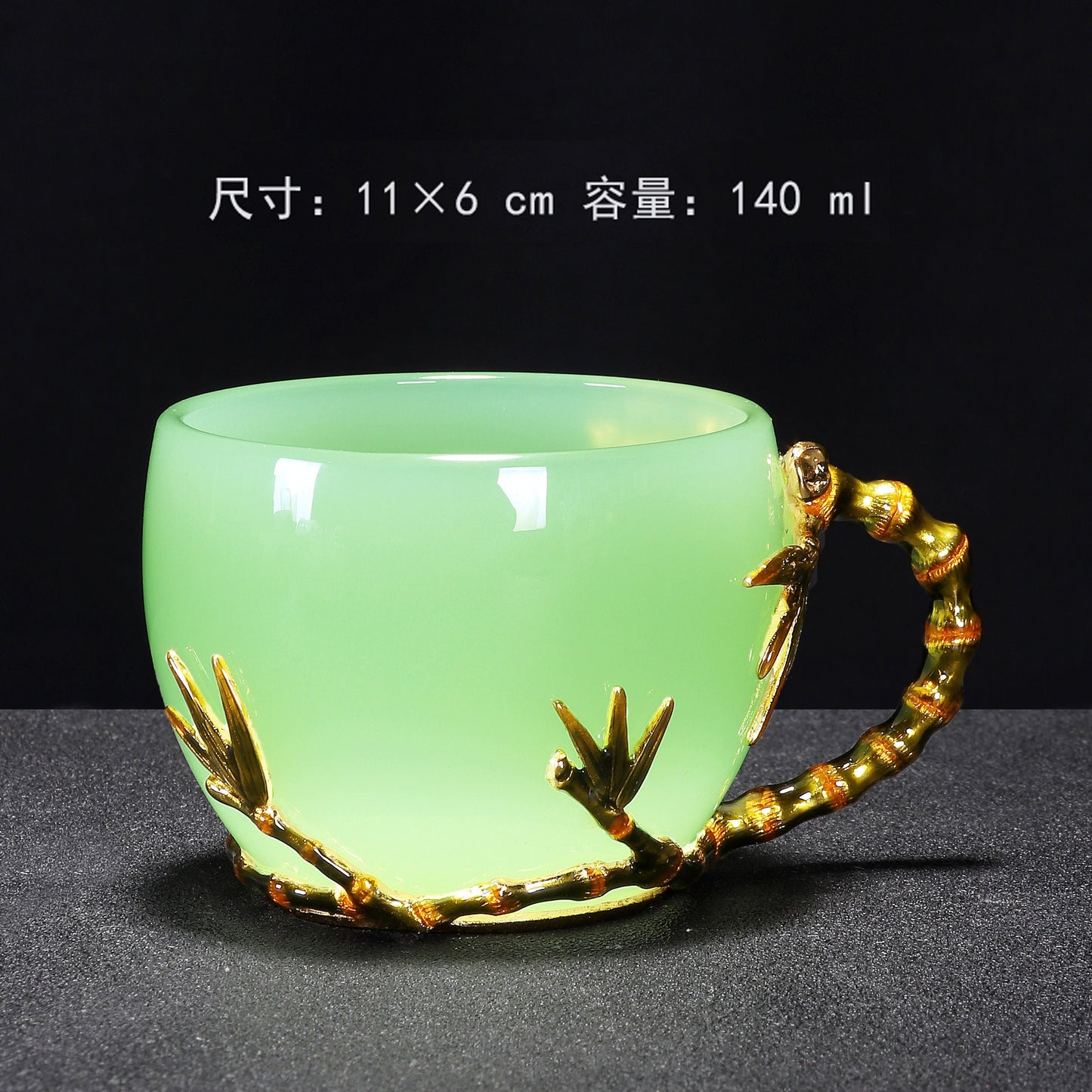 Mo Shou enamel water cup female flower teacup household flower teacup tea glazed cup crystal glass