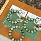 Bamboo green goat milk fruit, original rice cake Bodhi root bucket beads, small fresh bracelet Wenwan