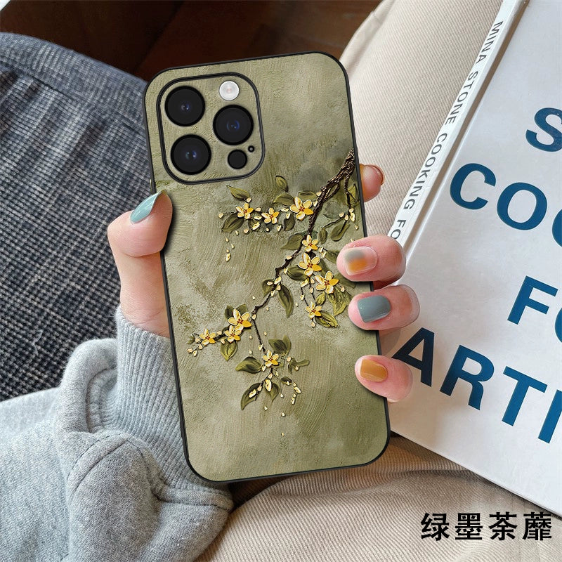 Flower Leather Phone Case for iPhone