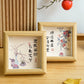 New Chinese-style insertion of square photo frame, table top, ancient photo props