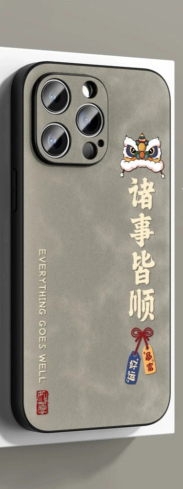 Chinese Dragon Leather Phone Case