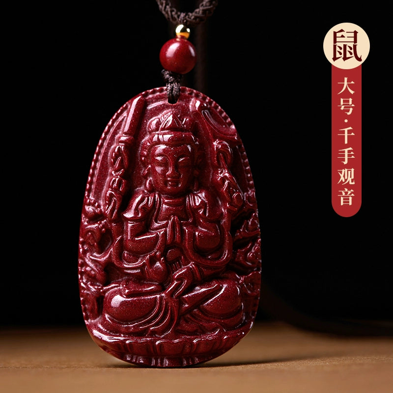 Manjushri Cinnabar Natal Buddha Female Natal Year Shou Shen Man Body Character Mother