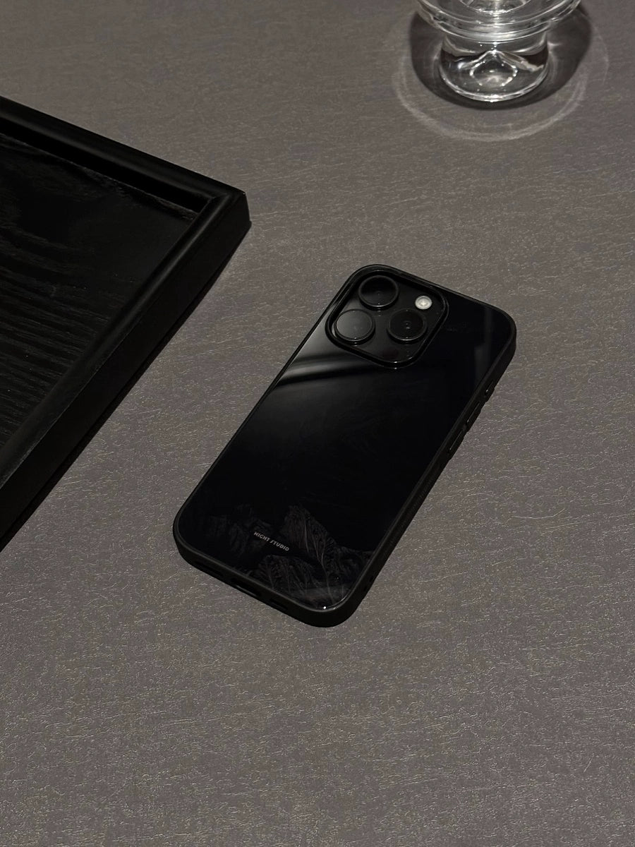 Night Studio Stone Textured Black Protective Phone Case