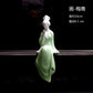 Ceramic lady Classical beautiful woman Celadon Chinese people Meaning Home Tenant Flower