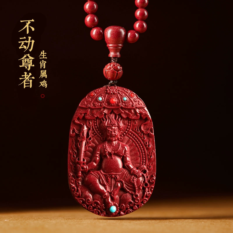 Cinnabar Banner Shop Genuine 1 Piece Hanging Female Natal Buddha Manshu Pu Kongzang Bodhisattva Male