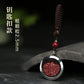 Cinnabar rough stone crystal sand gaga box natal year hanging female piece powder male grain with body talisman