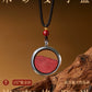 Cinnabar rough stone crystal sand gaga box natal year hanging female piece powder male grain with body talisman