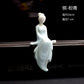 Ceramic lady Classical beautiful woman Celadon Chinese people Meaning Home Tenant Flower