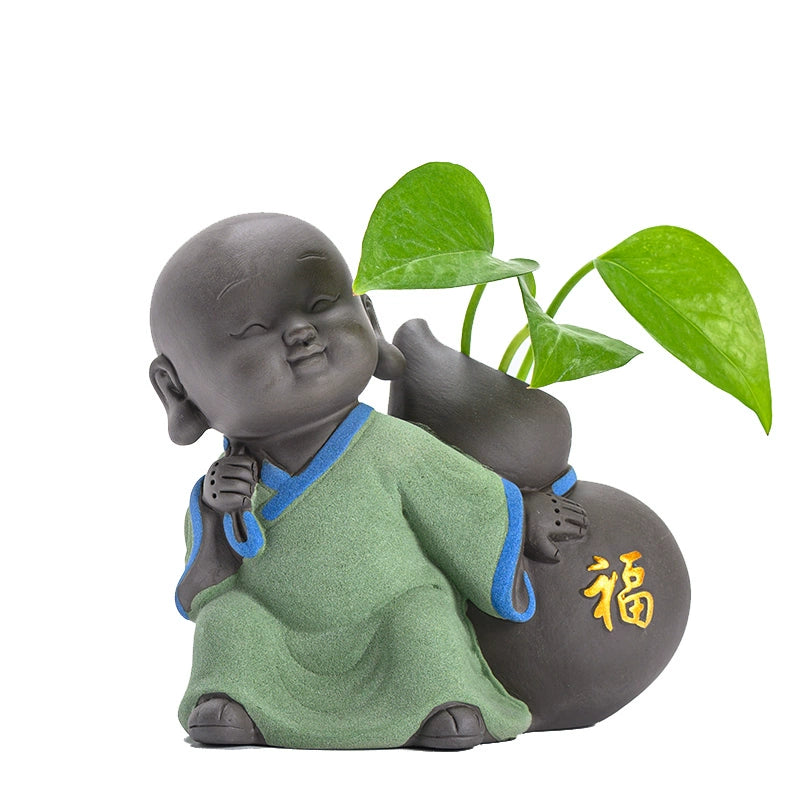 Little Monk Flower Arrangement Hydroponic Plant Flower Arrangement Tea