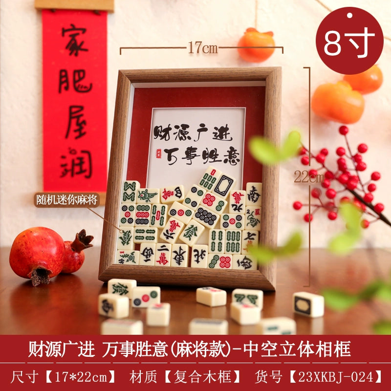 Photo frame, piece, safe and happy new year, new home desktop, Taiwan customer, spring and new year layout supplies