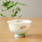 Suet Jade Porcelain Glaze Tea Cup | Small Fresh Teacup Strawberry Master Cup Ceramic Kung Fu Tea Set Flower Cup