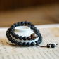 Ancient Apricot Hand Female Mori Rookie Love Buddha Bead Bracelet Sandalwood Bracelet Natural Chinese Buddha Bead